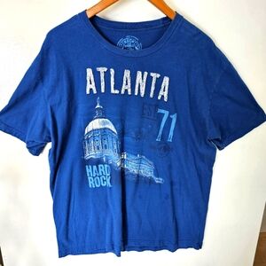 Hard Rock Atlanta blue t shirt size XL‎